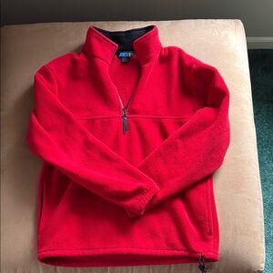 J. Crew Sport Men’s Red Fleece Pullover. Size S